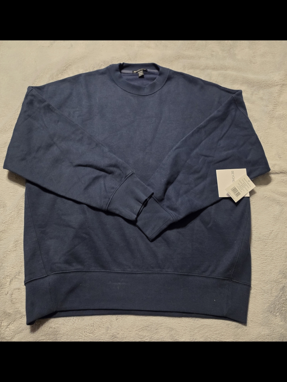 Beyond Yoga Crewneck Sweatshirt - Navy Blue